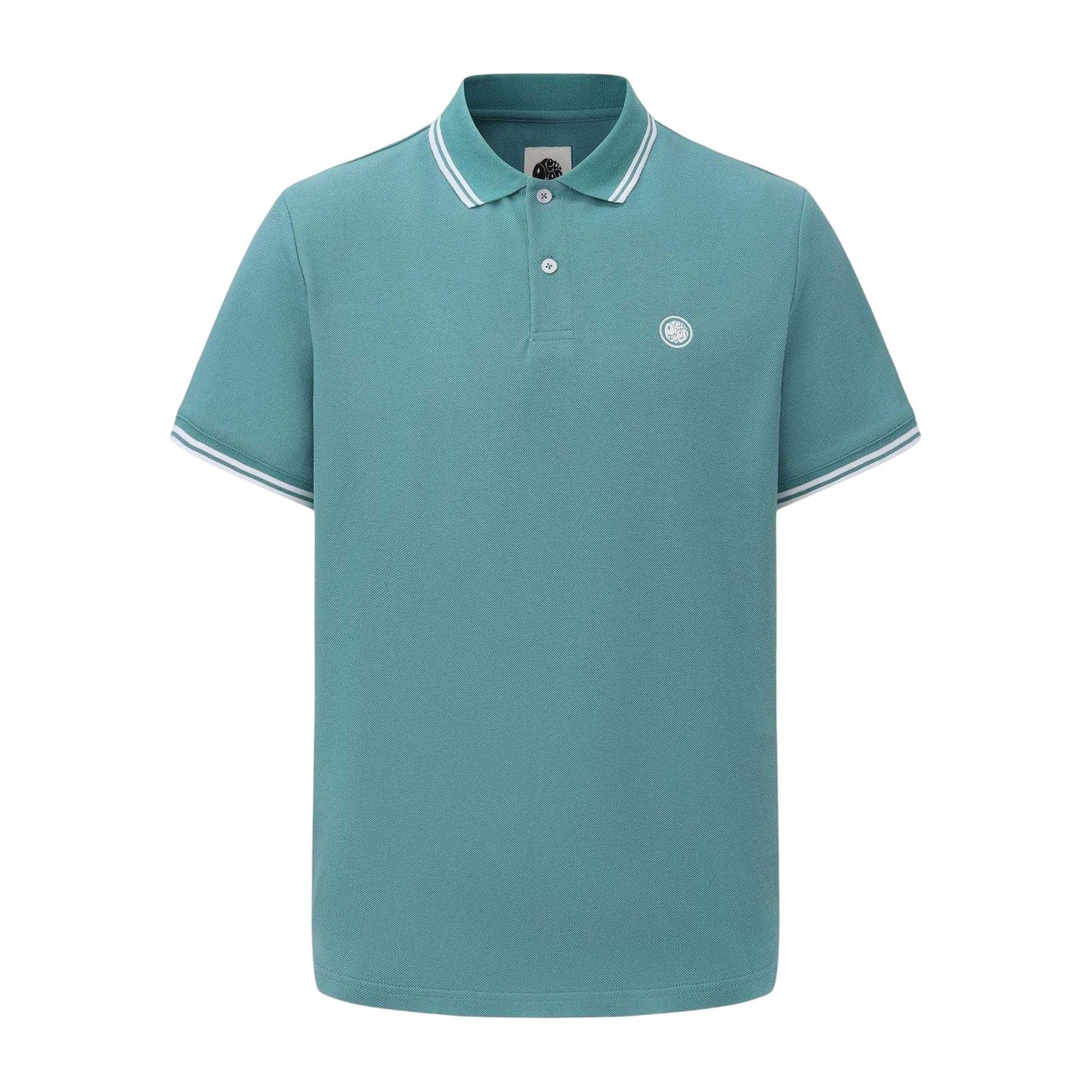 Teal - Front - Pretty Green Mens Tipped Polo Shirt