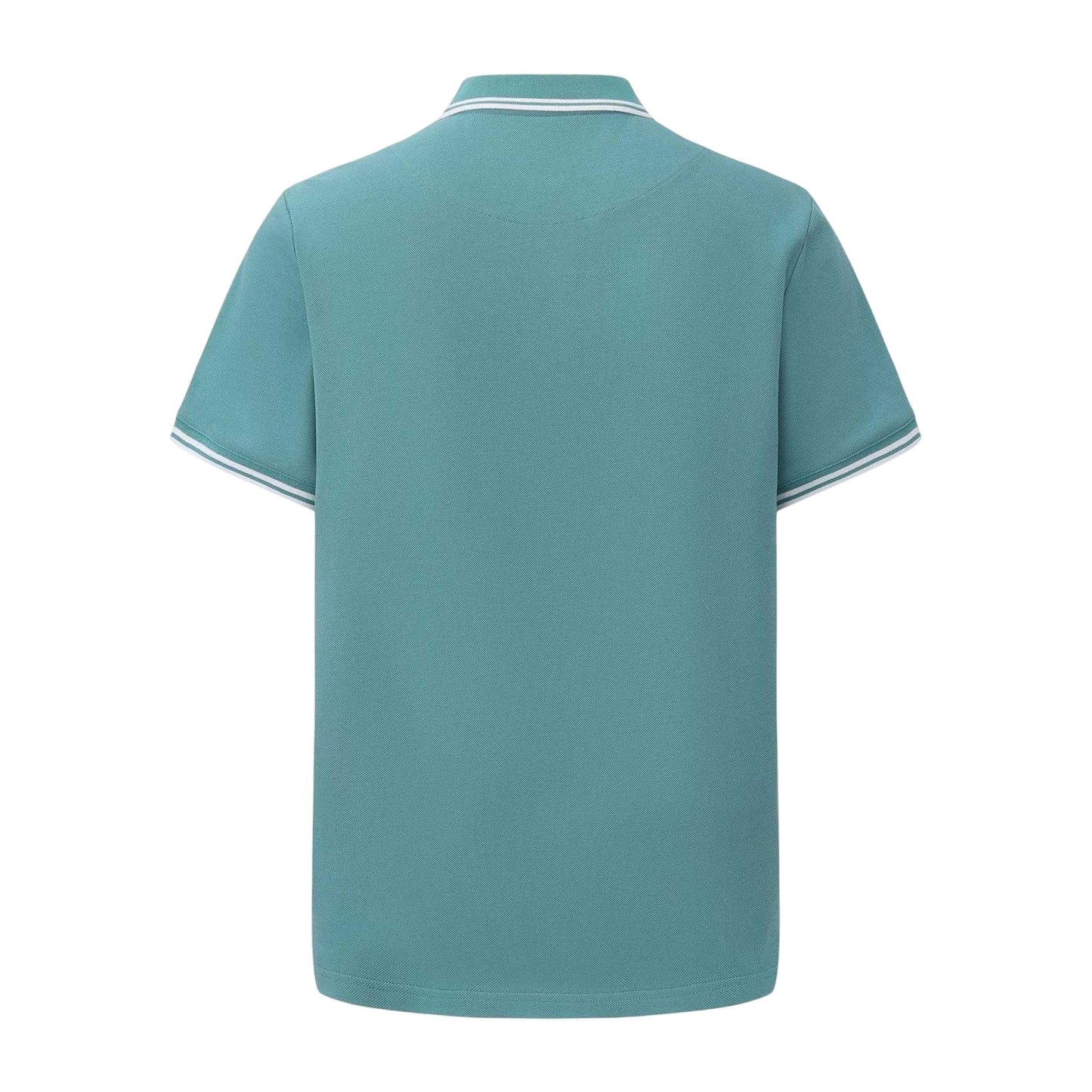 Teal - Back - Pretty Green Mens Tipped Polo Shirt