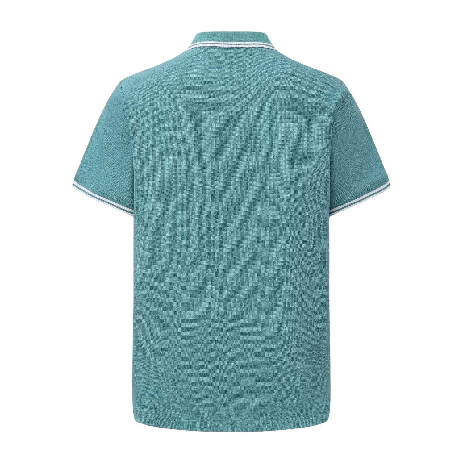 Teal - Back - Pretty Green Mens Tipped Polo Shirt