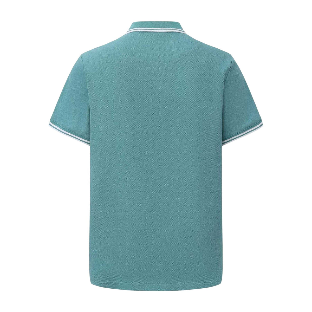 Teal - Back - Pretty Green Mens Tipped Polo Shirt