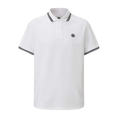White - Front - Pretty Green Mens Tipped Polo Shirt