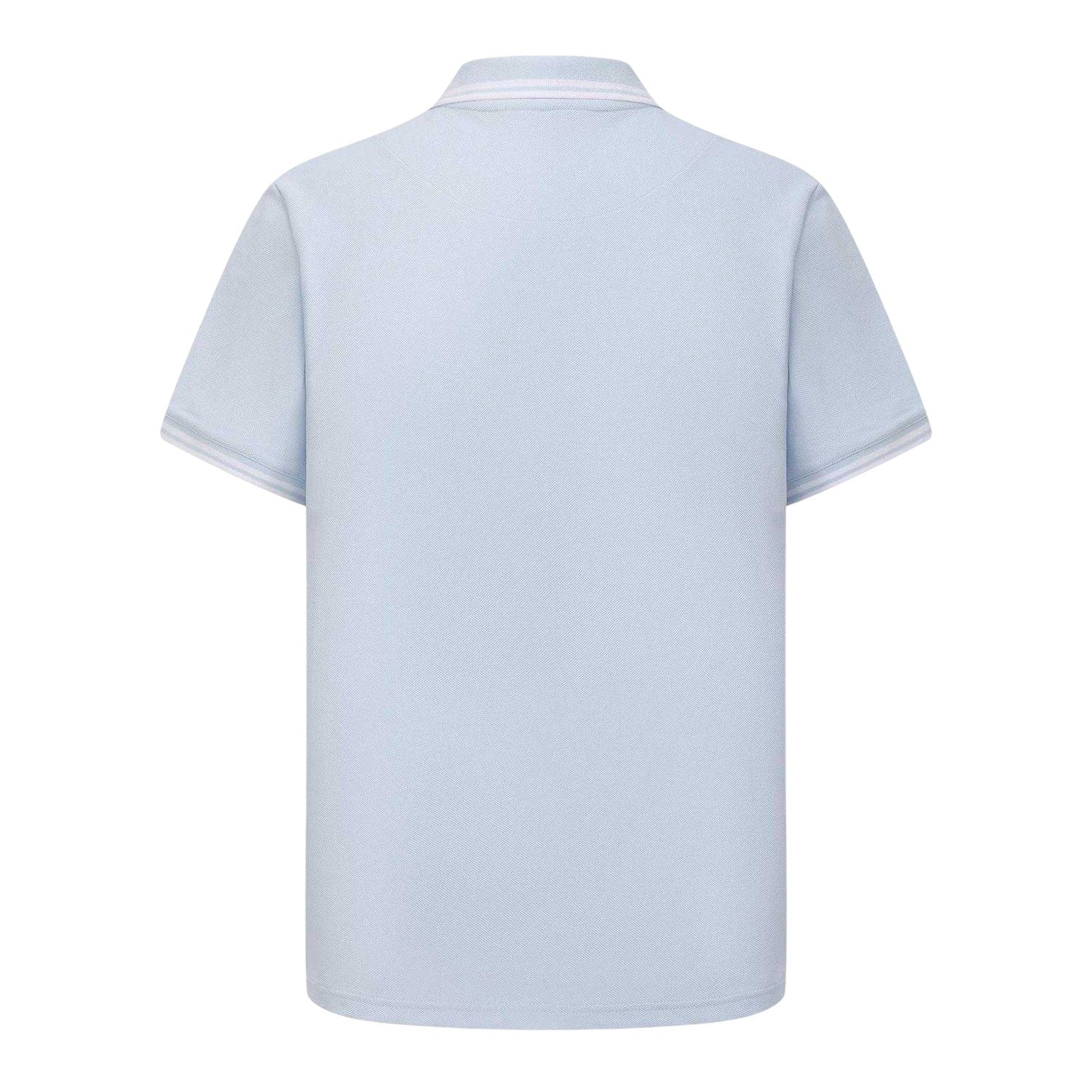 Light Blue - Back - Pretty Green Mens Tipped Polo Shirt