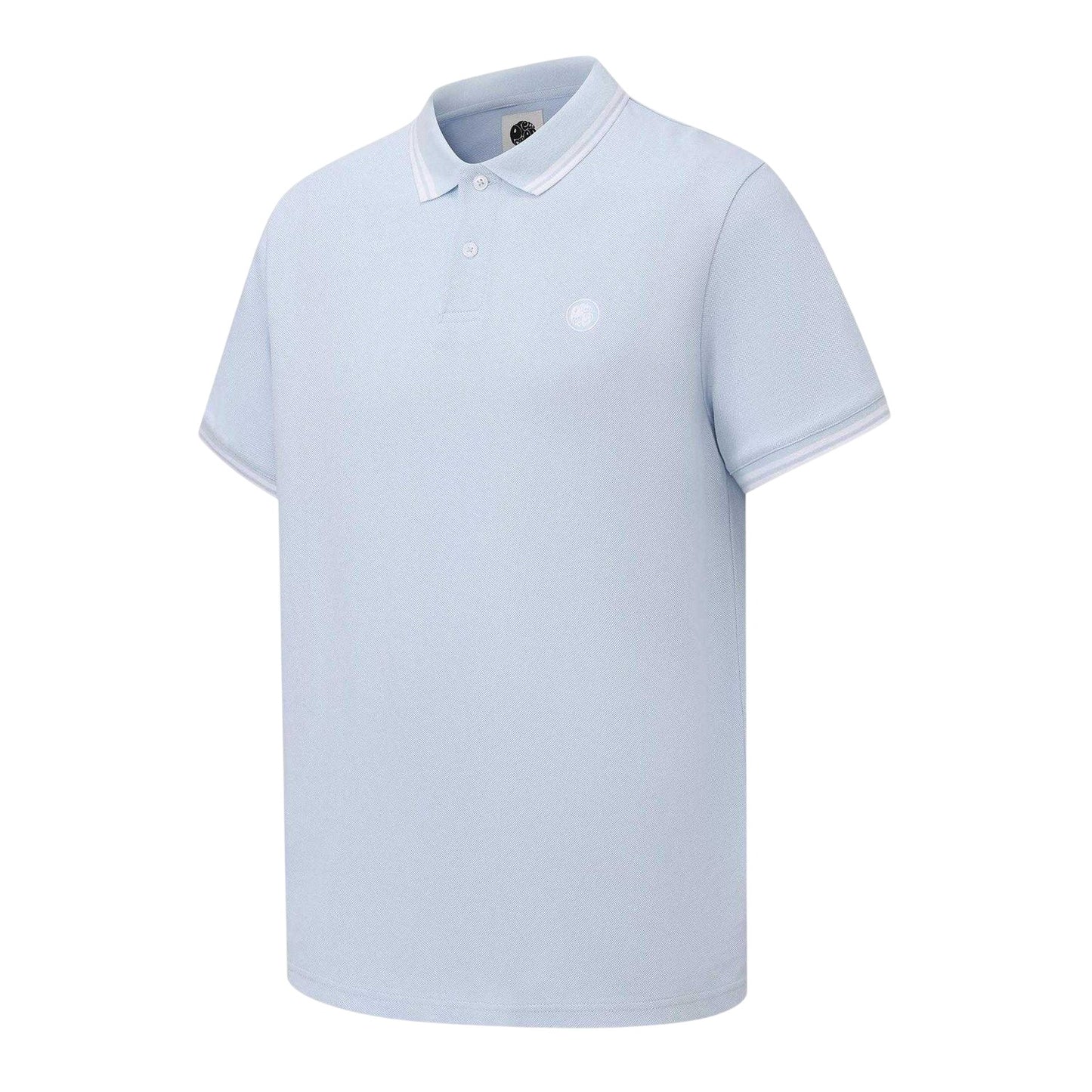 Light Blue - Side - Pretty Green Mens Tipped Polo Shirt
