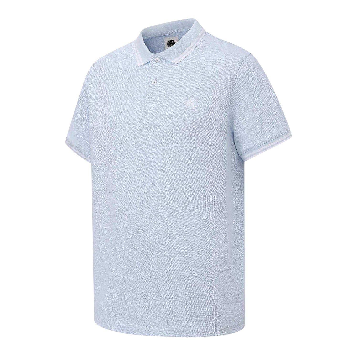 Light Blue - Side - Pretty Green Mens Tipped Polo Shirt