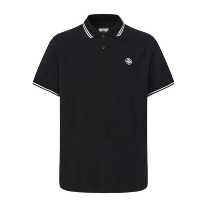 Black - Front - Pretty Green Mens Tipped Polo Shirt