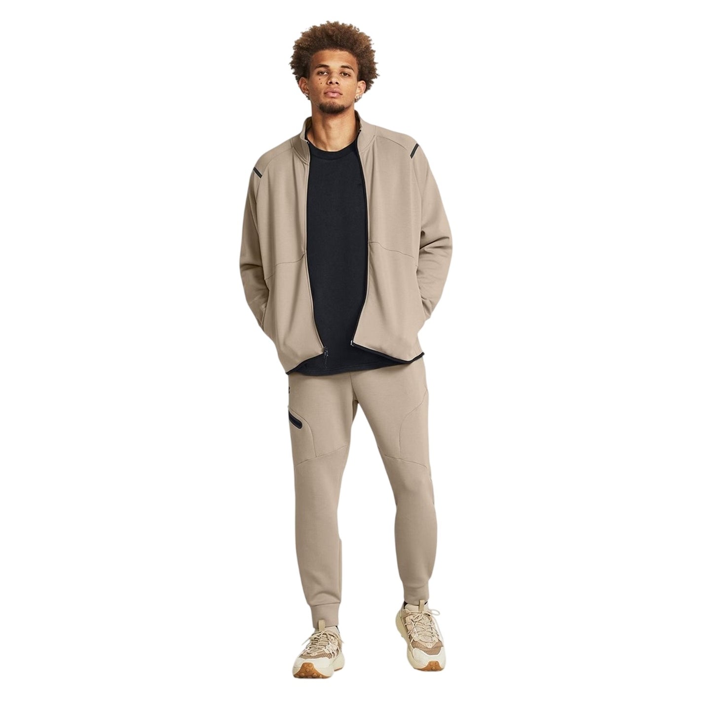 Brown - Side - Under Armour Mens Unstoppable Joggers
