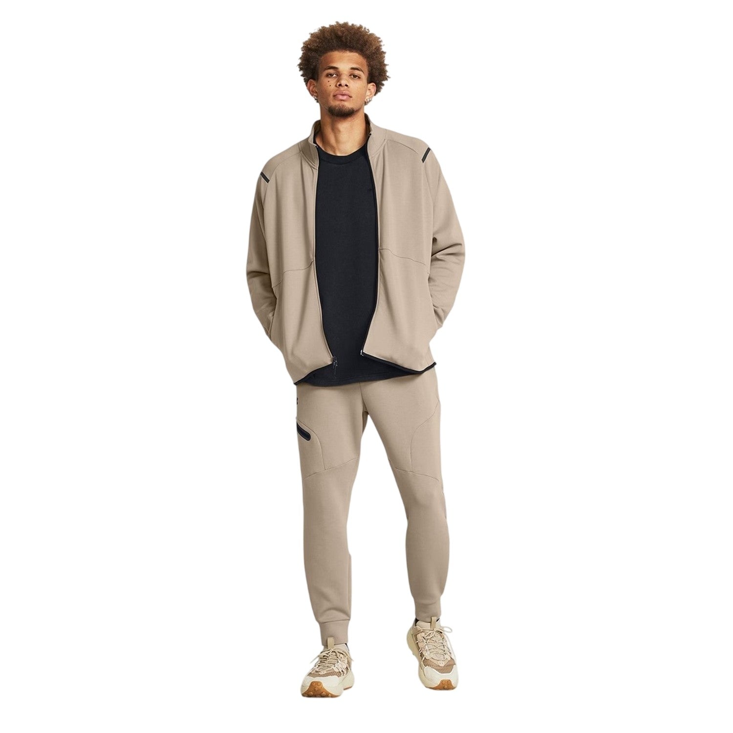 Brown - Side - Under Armour Mens Unstoppable Joggers