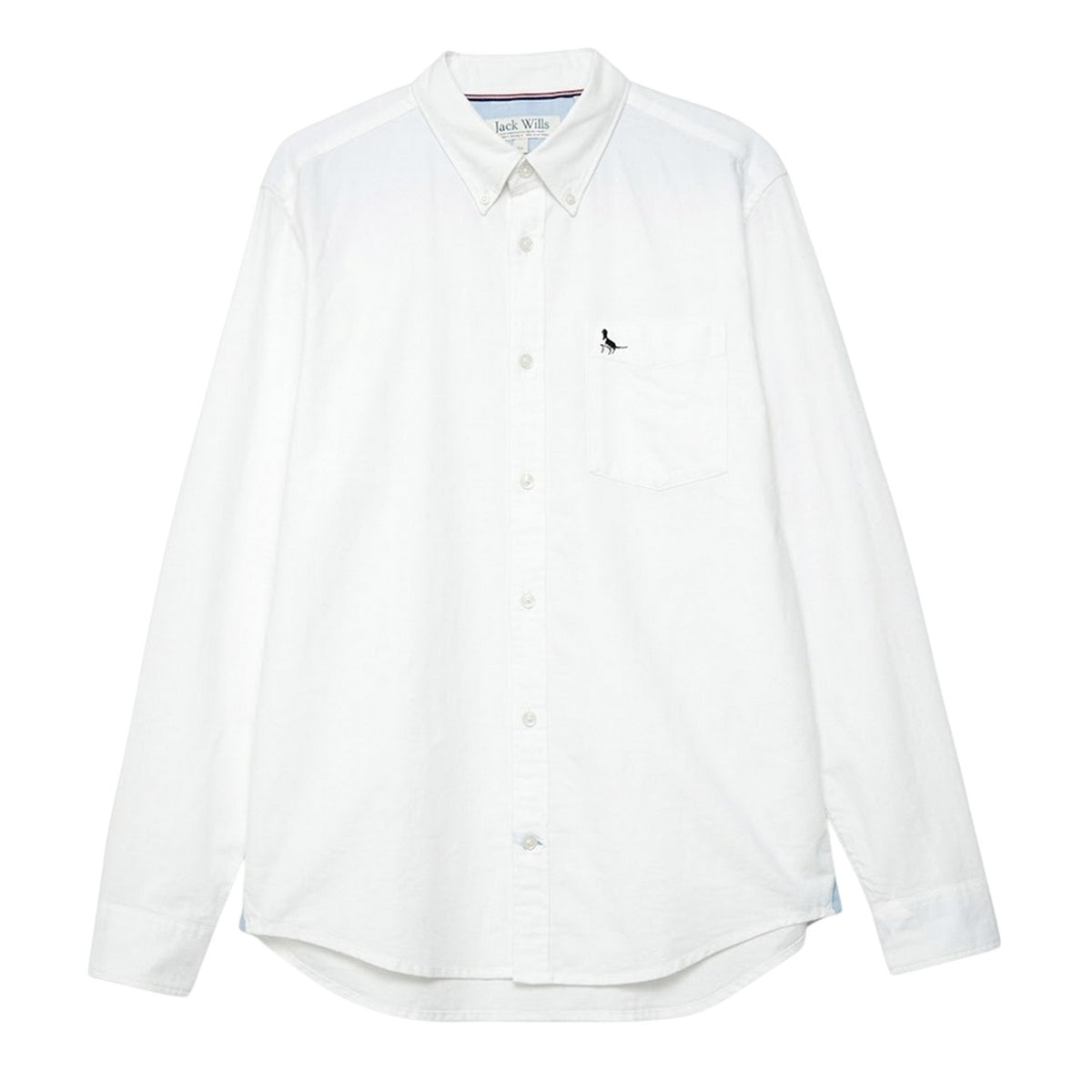 White - Front - Jack Wills Mens Plain Oxford Shirt