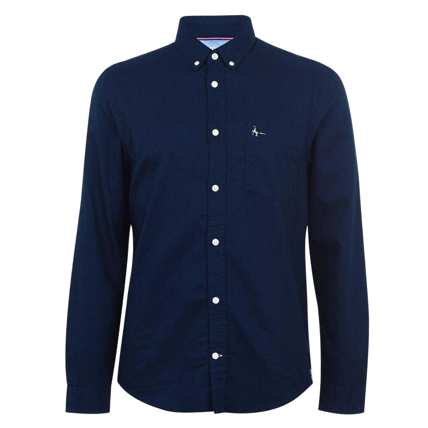 Navy - Front - Jack Wills Mens Plain Oxford Shirt