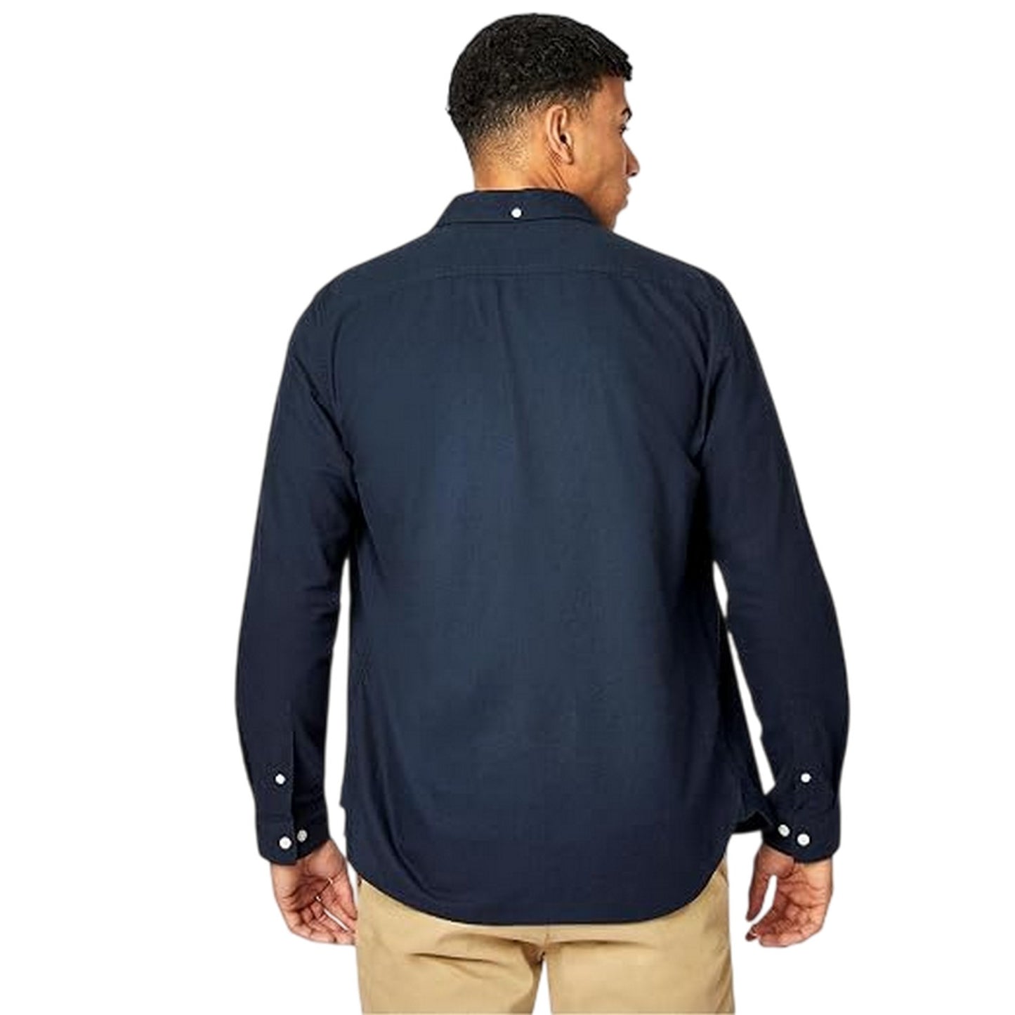 Navy - Back - Jack Wills Mens Plain Oxford Shirt