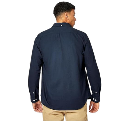 Navy - Back - Jack Wills Mens Plain Oxford Shirt