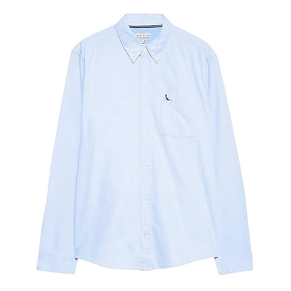 Sky Blue - Front - Jack Wills Mens Plain Oxford Shirt