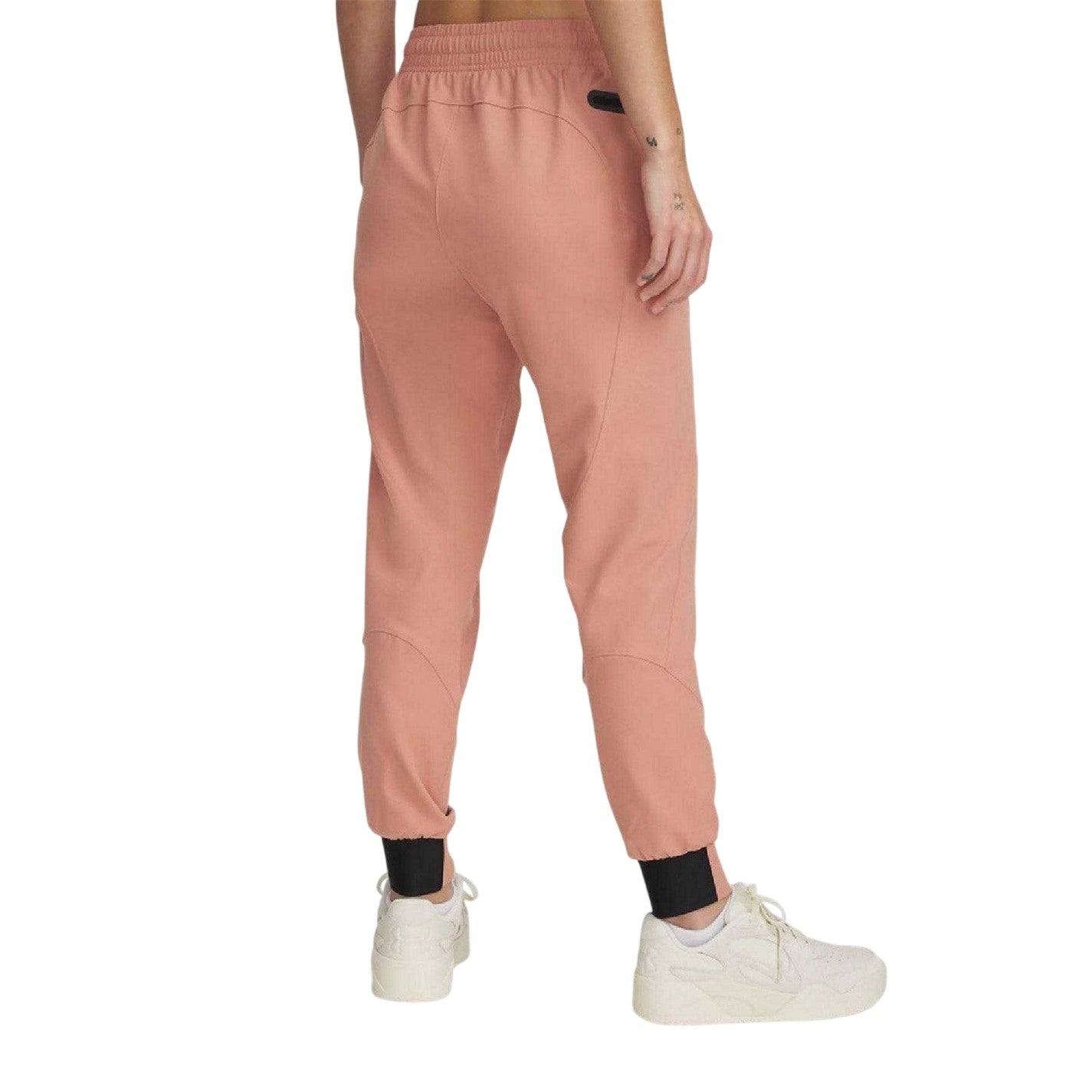 Pink - Back - Under Armour Womens-Ladies Joggers