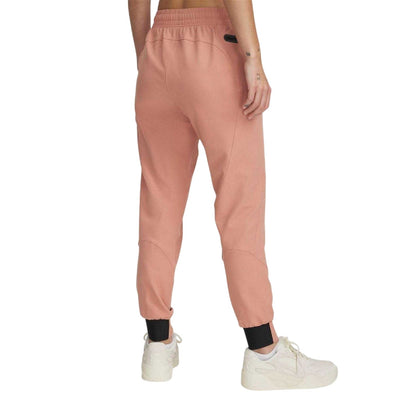 Pink - Back - Under Armour Womens-Ladies Joggers