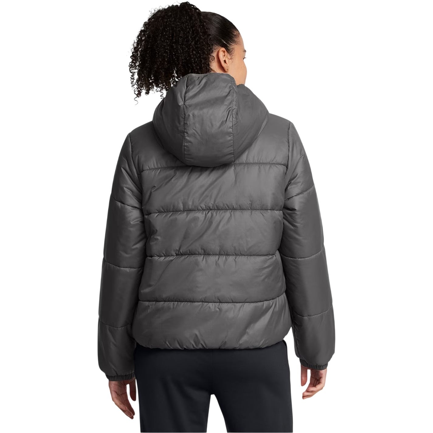 Grey - Lifestyle - Under Armour Womens-Ladies Quilted Lightweight Tailored Puffer Jacket