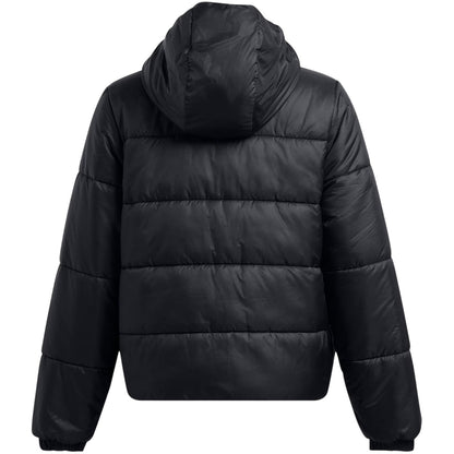 Black - Back - Under Armour Womens-Ladies Quilted Lightweight Tailored Puffer Jacket