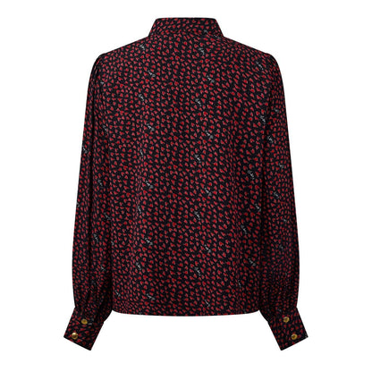 Red-Multicoloured - Back - Biba Womens-Ladies Heart Shirt