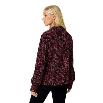 Red-Multicoloured - Side - Biba Womens-Ladies Heart Shirt