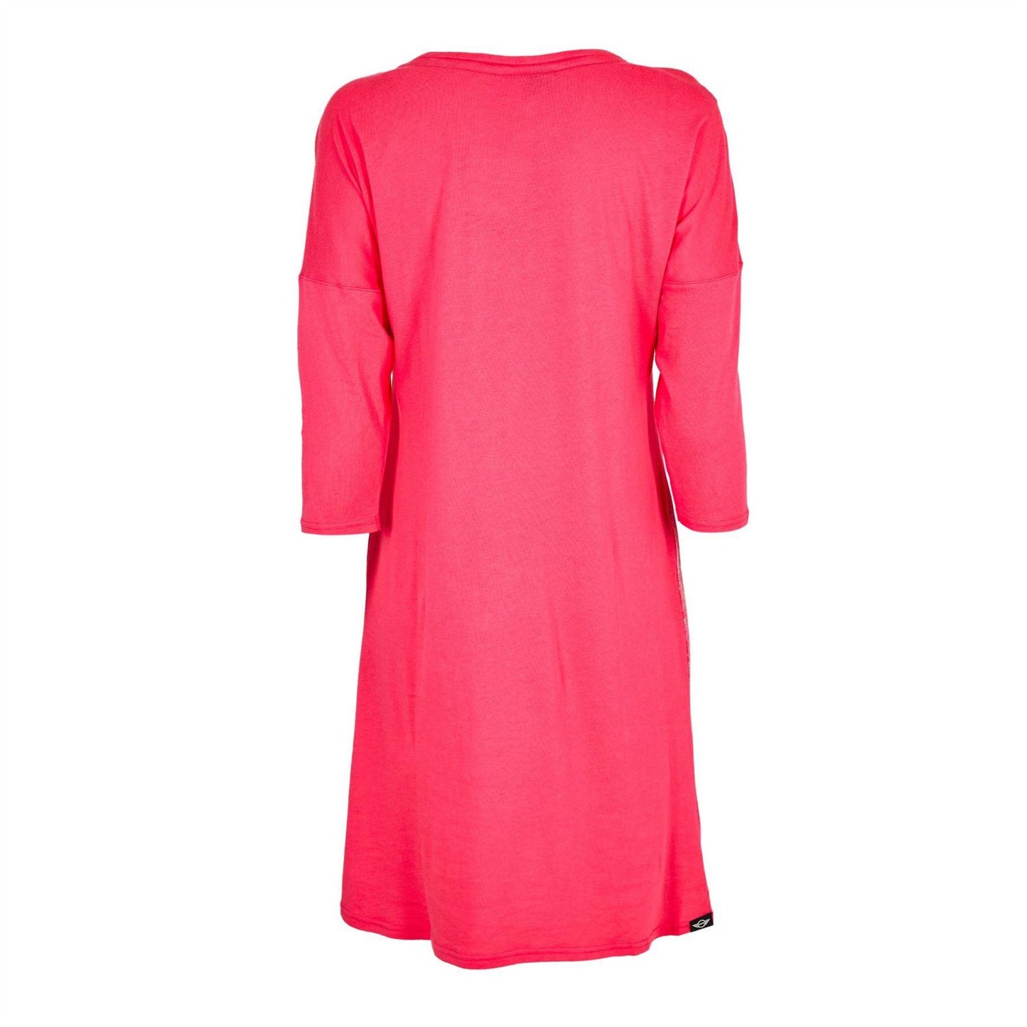 Pink - Back - Puma Womens-Ladies Brush Stroke 3-4 Sleeve Mini Dress