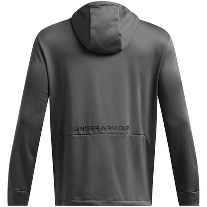 Grey - Back - Under Armour Mens Raglan Hooded Jacket