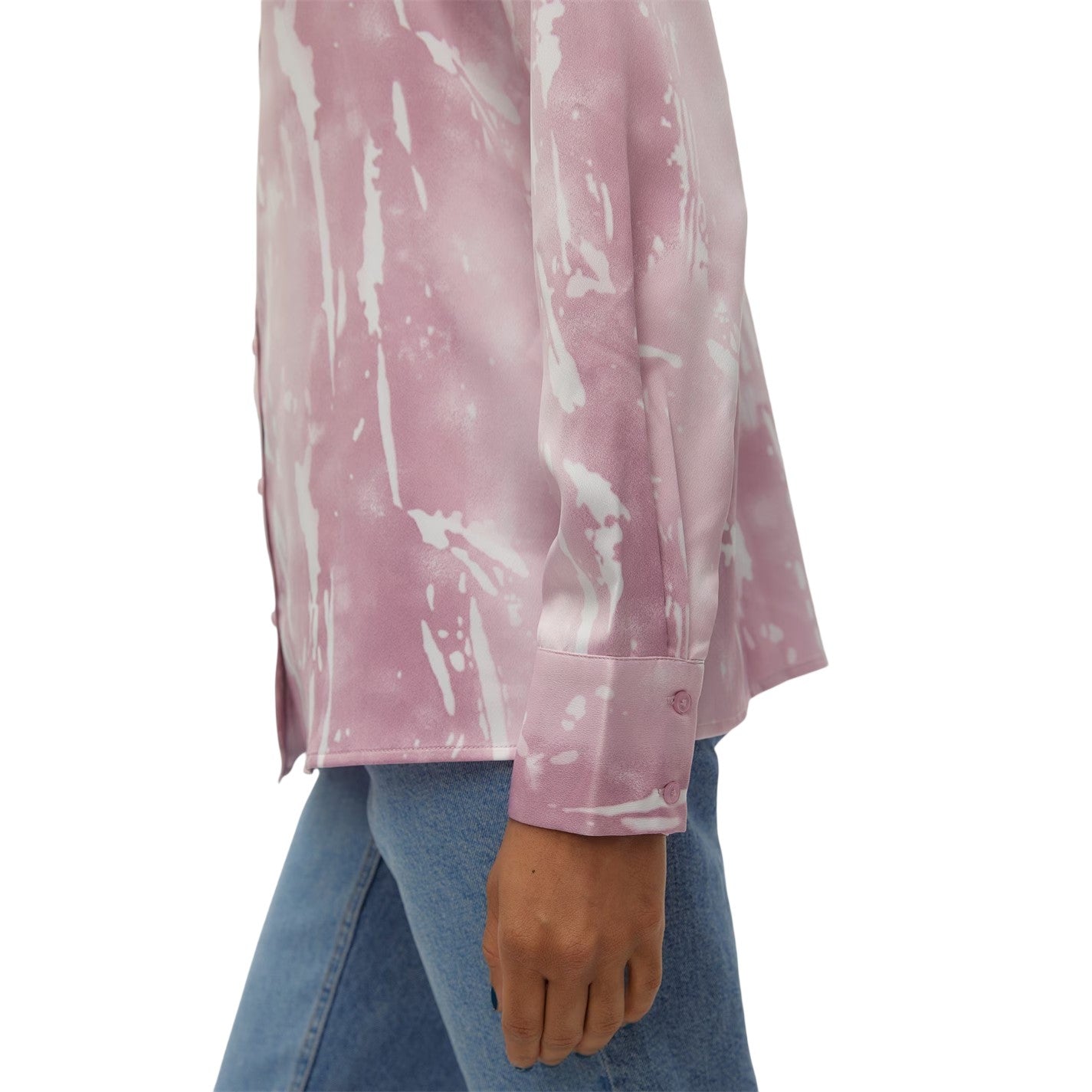 Purple Orchid - Side - Vero Moda Womens-Ladies Relaxed Fit Shirt