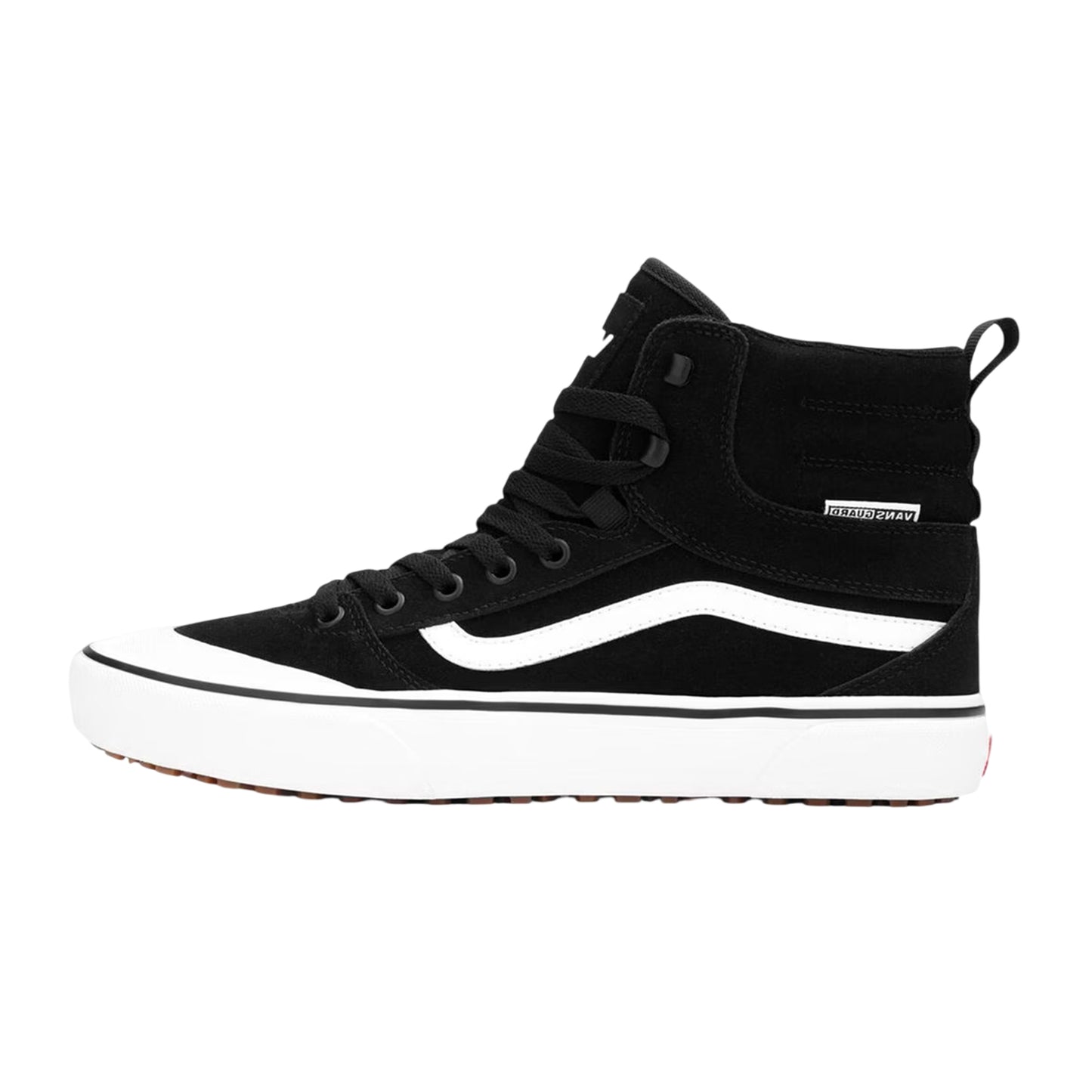 Black-White - Back - Vans Mens Ashwoodi Suede Trainers