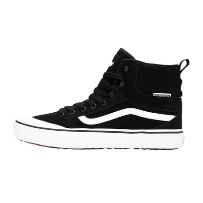 Black-White - Back - Vans Mens Ashwoodi Suede Trainers