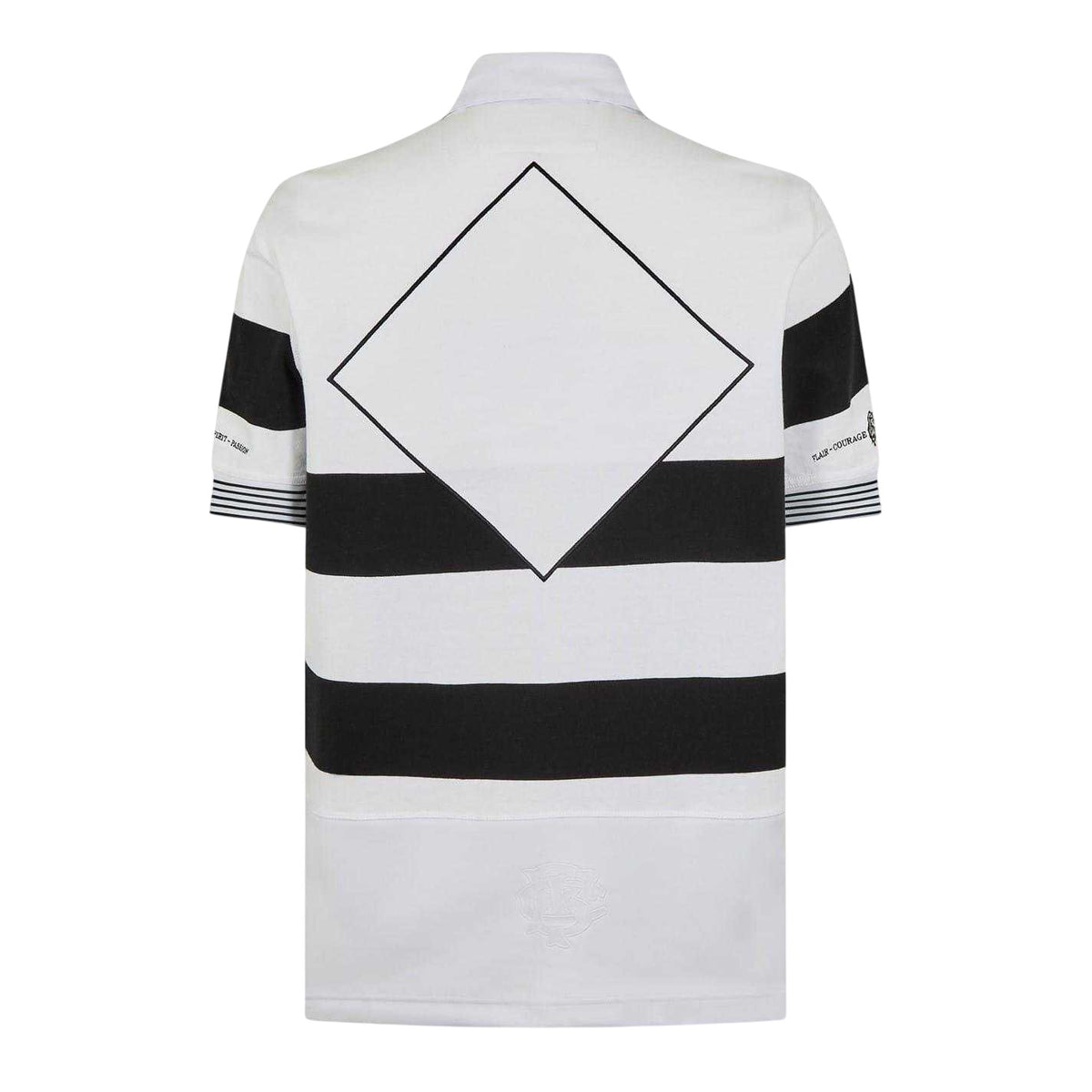 Black-White - Back - Macron Mens Barbarians 24-25 Polo Shirt