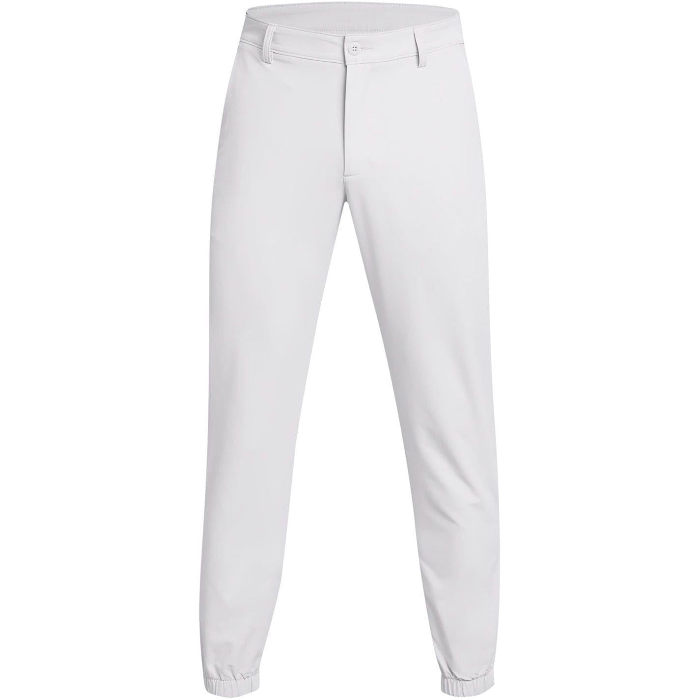 Grey - Front - Under Armour Mens Tapered Golf Trousers