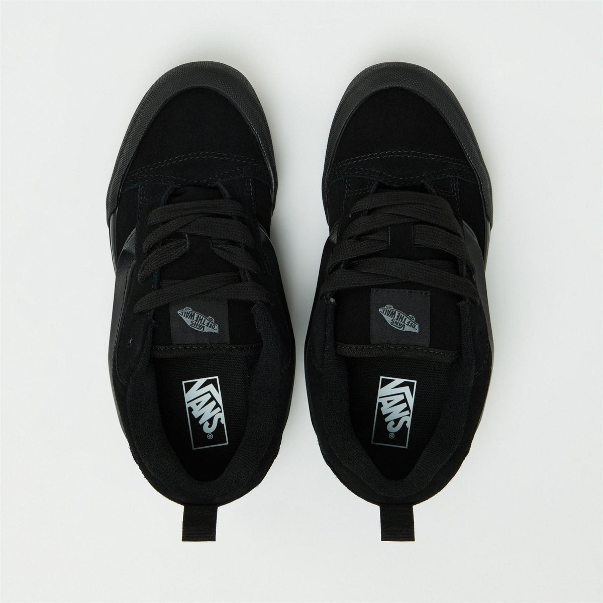 Black - Lifestyle - Vans Childrens-Kids Knu Skool Leather Trainers