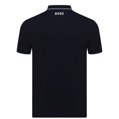 Navy - Back - Boss Mens Paddy Pro Cotton Pique Polo Shirt