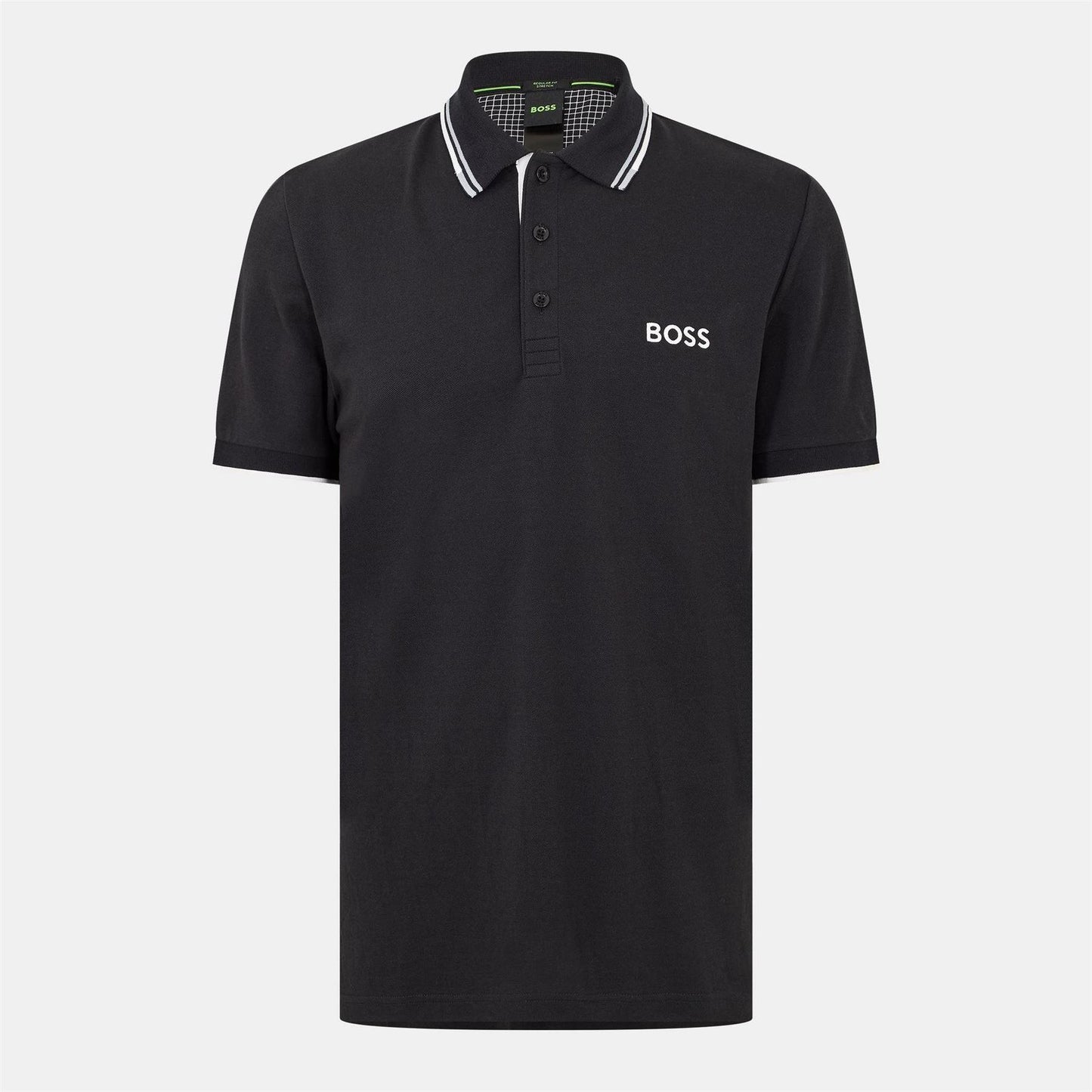 Dark Blue - Front - Boss Mens Paddy Pro Cotton Pique Polo Shirt