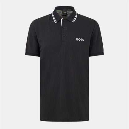 Dark Blue - Front - Boss Mens Paddy Pro Cotton Pique Polo Shirt