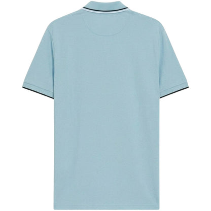 Pastel Blue - Back - Boss Mens Paddy Pro Cotton Pique Polo Shirt