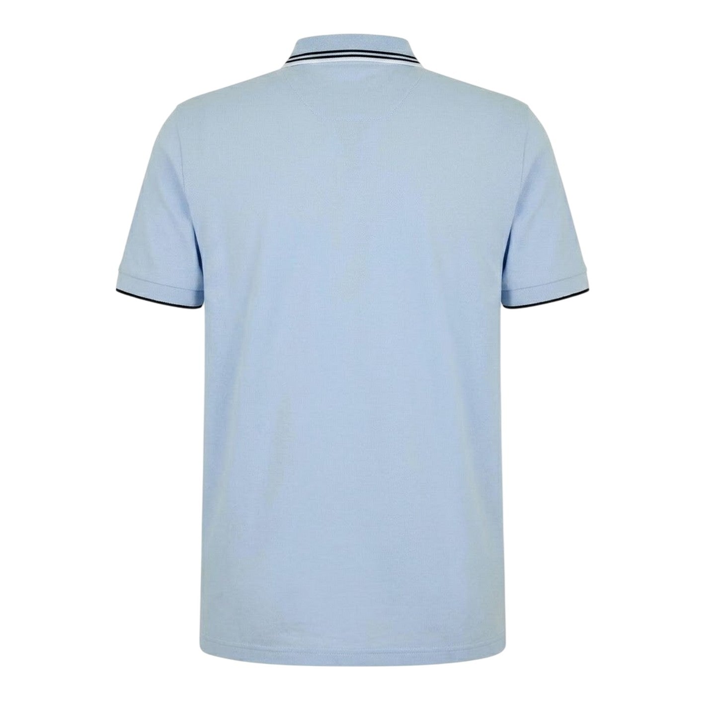 Blue - Back - Boss Mens Paddy Pro Cotton Pique Polo Shirt