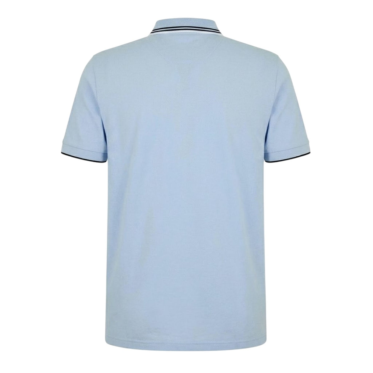 Blue - Back - Boss Mens Paddy Pro Cotton Pique Polo Shirt
