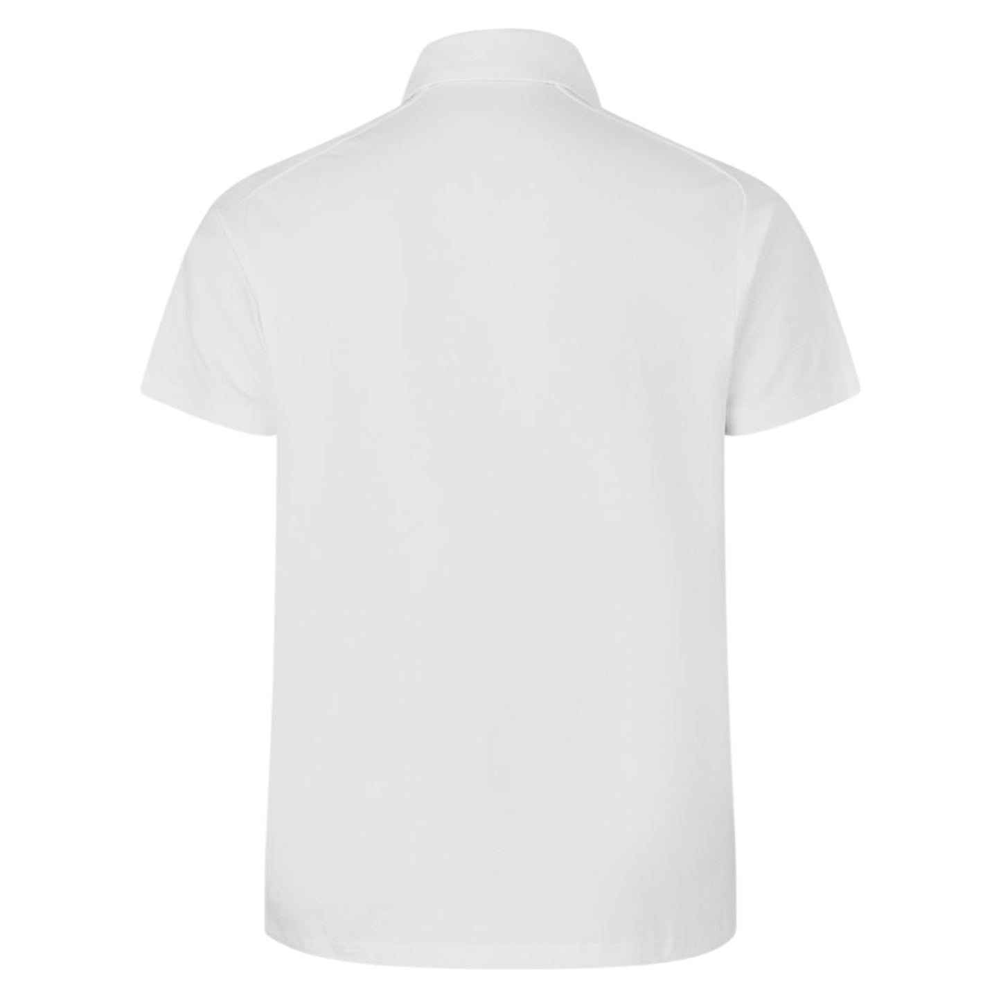 White - Back - Castore Mens Polyester Rugby Polo Shirt