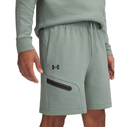 Green-Blue - Side - Under Armour Mens Unstoppable Sweat Shorts