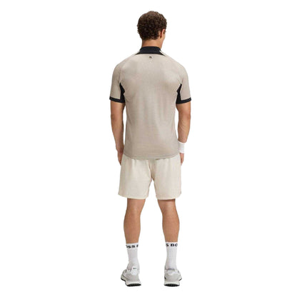 White - Back - Boss Mens PL_TOC Matchball Slim Short-Sleeved Polo Shirt
