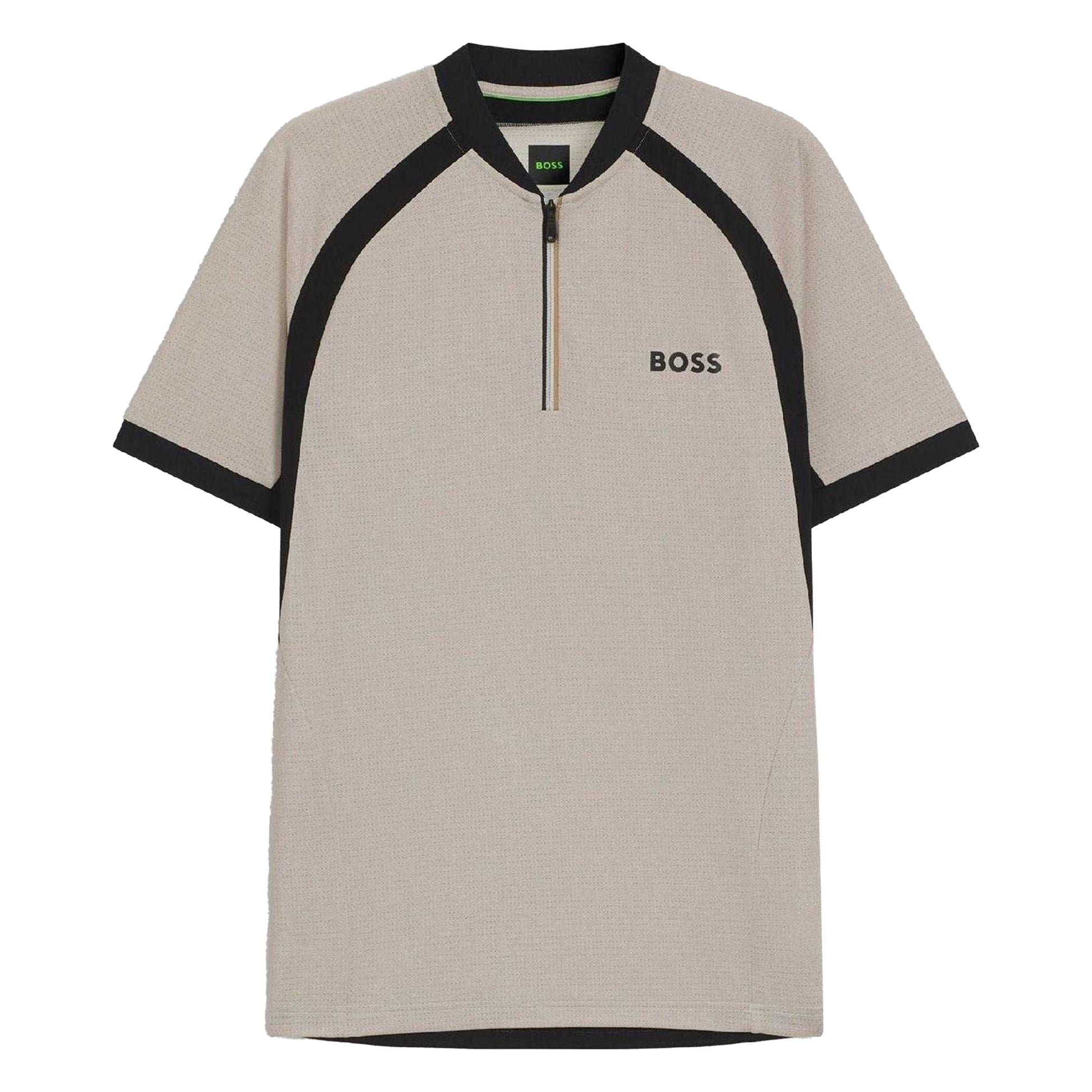 White - Front - Boss Mens PL_TOC Matchball Slim Short-Sleeved Polo Shirt