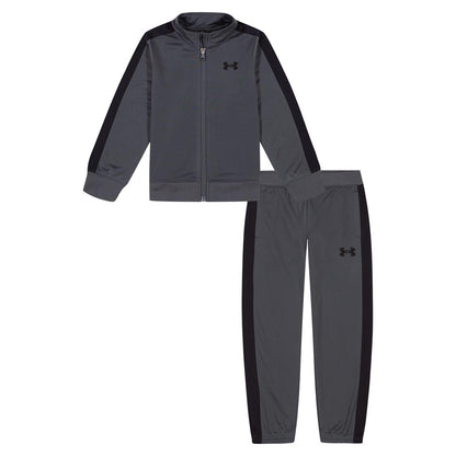 Grey-Black - Front - Under Armour Baby Tracksuit