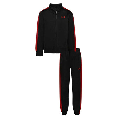 Black-Red - Front - Under Armour Baby Tracksuit
