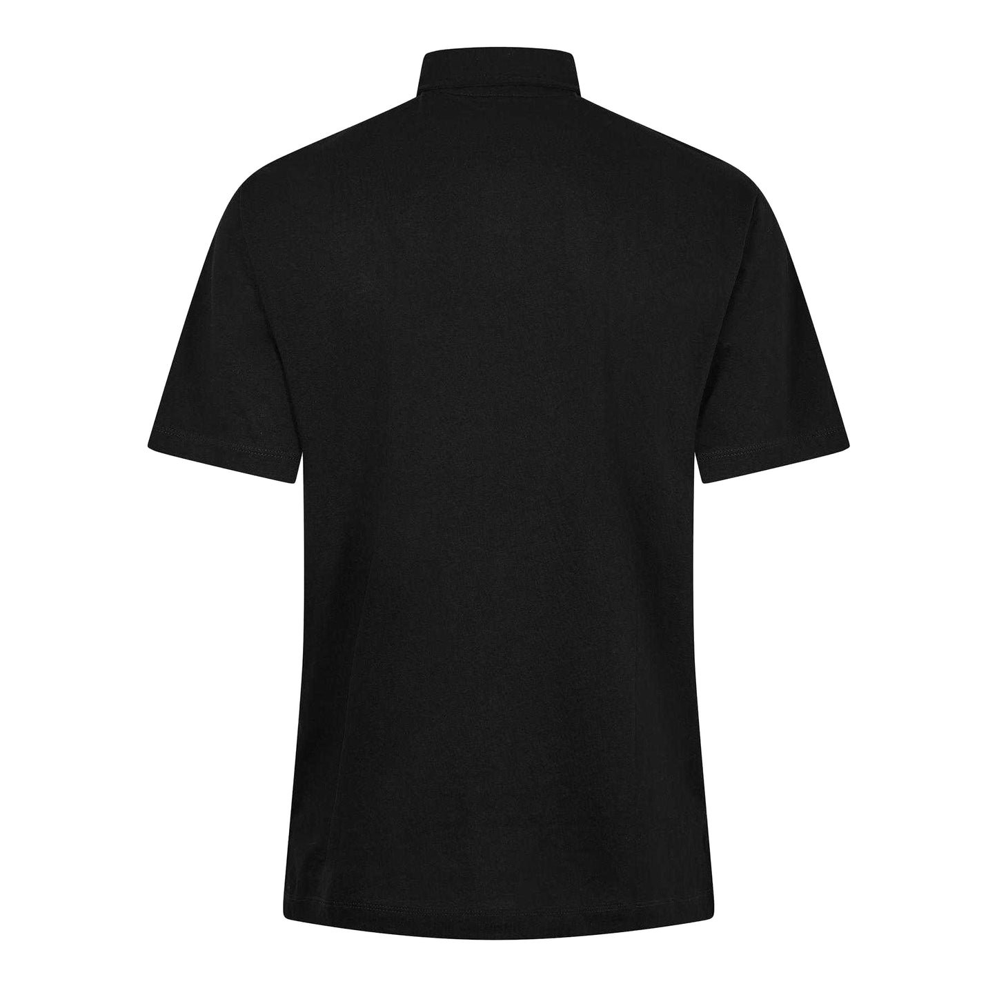Black - Back - Armani Exchange Mens Badge Logo Polo Shirt
