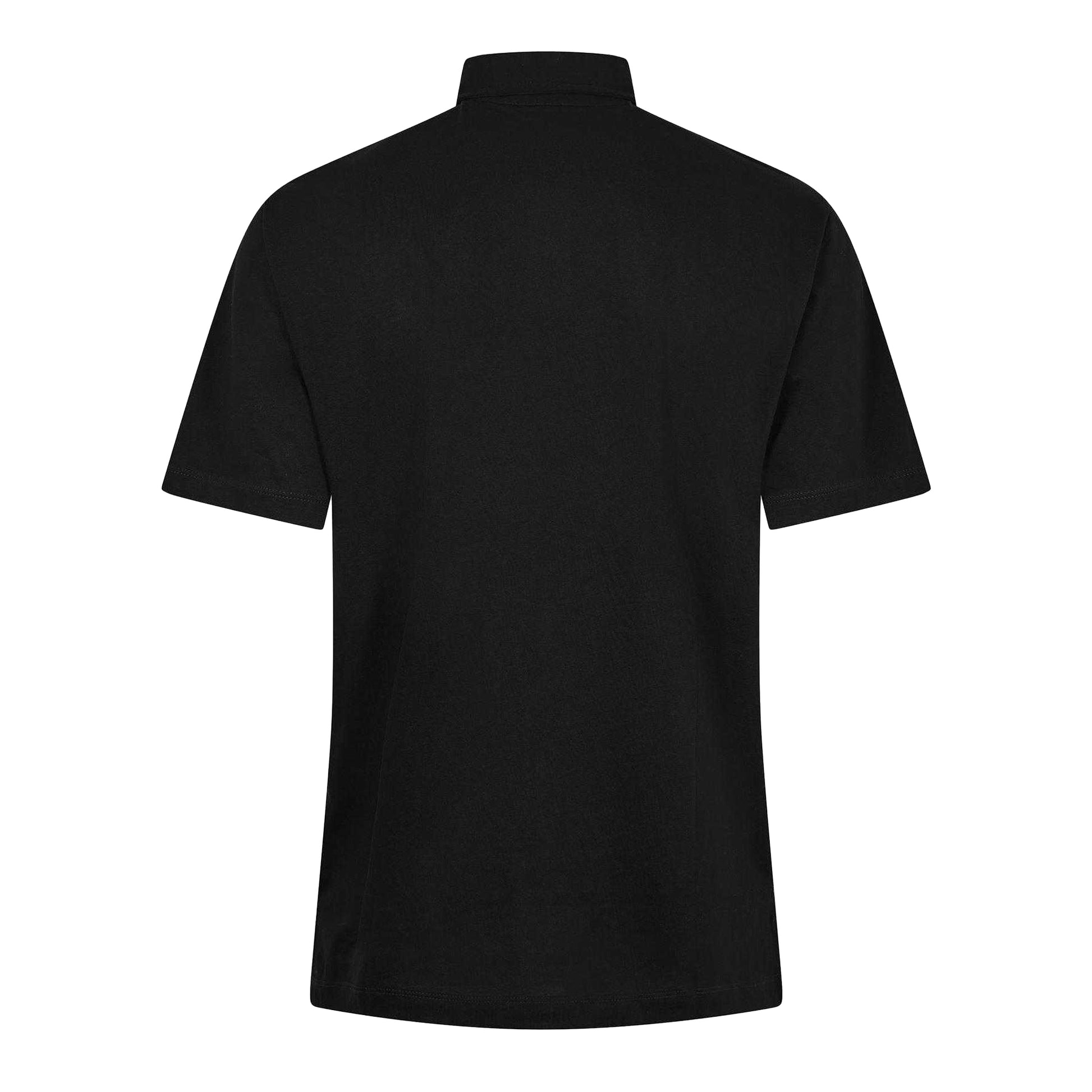 Black - Back - Armani Exchange Mens Badge Logo Polo Shirt