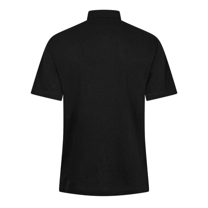 Black - Back - Armani Exchange Mens Badge Logo Polo Shirt