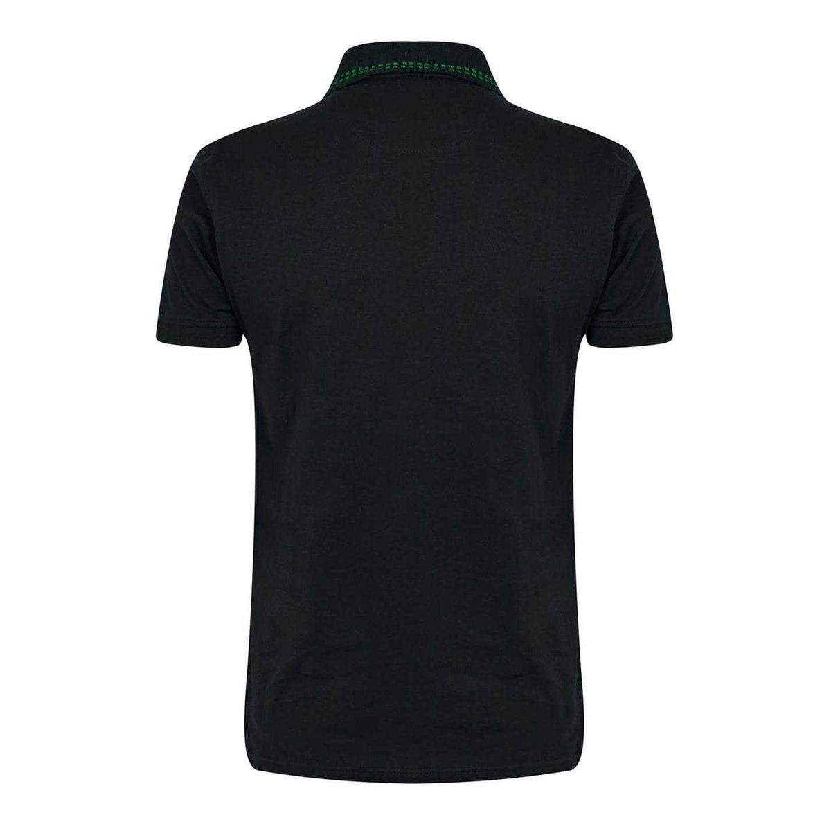 Black - Back - Adidas Mens Celtic FC Retro Stripe Polo Shirt