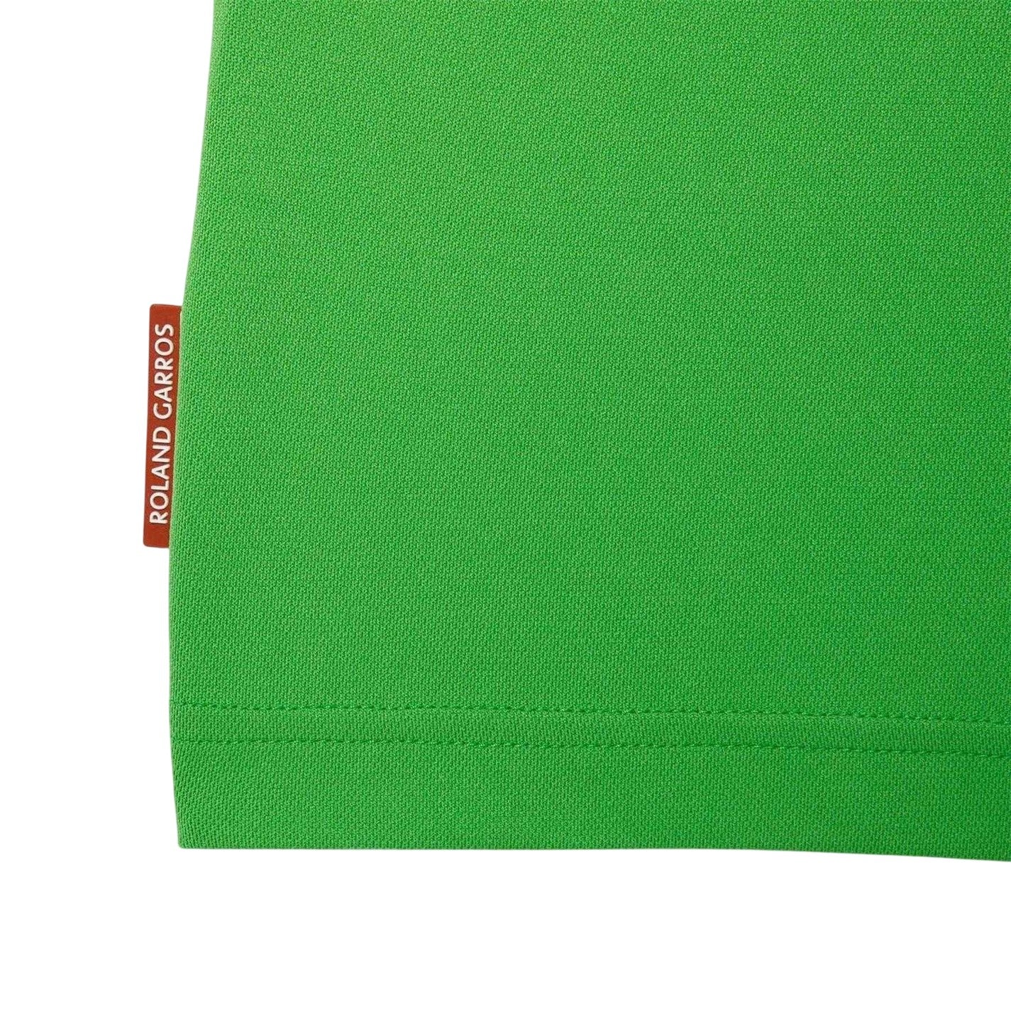 Green - Lifestyle - Lacoste Mens Roland Garros Edition Striped Ultra Dry Slim Short-Sleeved Tennis Polo Shirt
