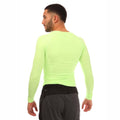 Lime - Back - Puma Mens Liga Long-Sleeved Base Layer Top