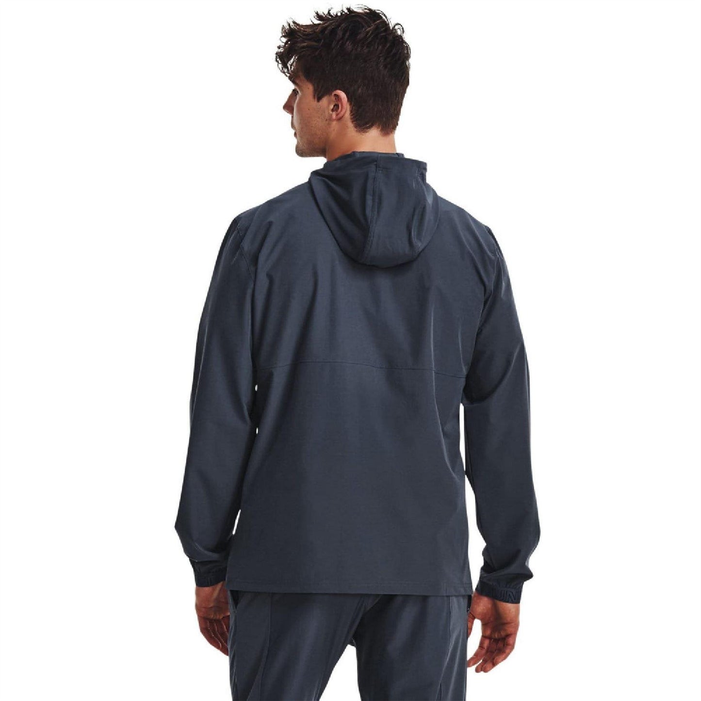 Grey - Back - Under Armour Mens Lightweight Track Jacket