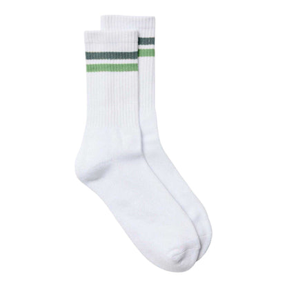 White-Green - Front - Vero Moda Mens Sport Crew Socks